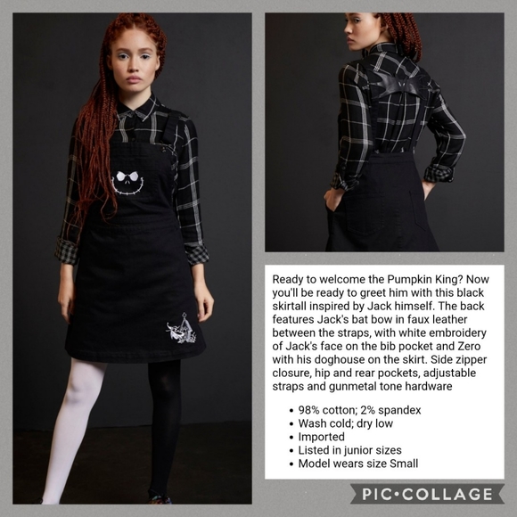 HOT TOPIC Jack Back Bow Skirtall - Picture 3 of 6